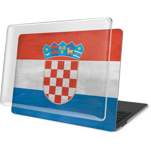 Croatia Flag Distressed MacBook Pro 13in (2020) Case plus Skin